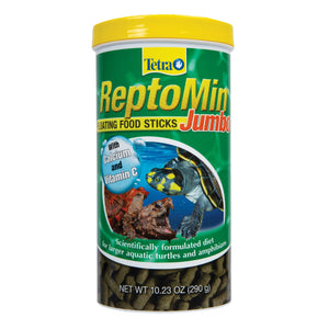 Tetra ReptoMin Jumbo Multicolor Floating Food Sticks 10.23 Ounces  for Small Aquatic Turtles and Amphibians