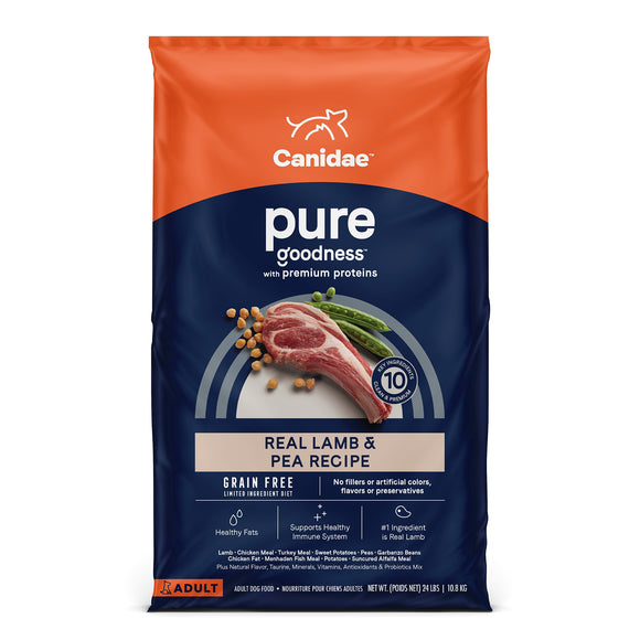Canidae Pure Elements Grain-Free Lamb Dry Dog Food, 24 lb