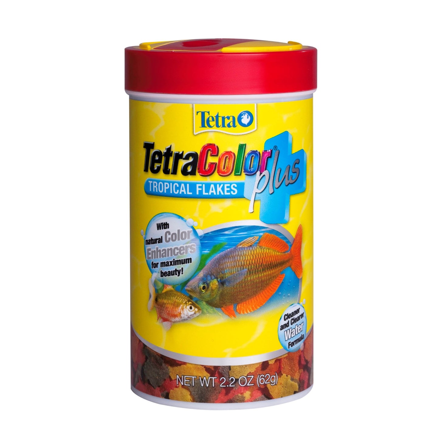 Tetra TetraColor Plus Tropical Fish Food Flakes, 2.2 oz