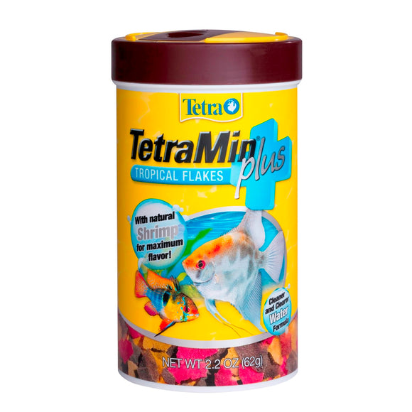 Tetra TetraMin Plus Tropical Fish Food Flakes  2.2 oz.