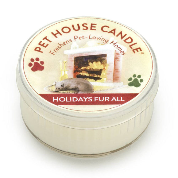 Pet House Candle Mini Holiday's Furball