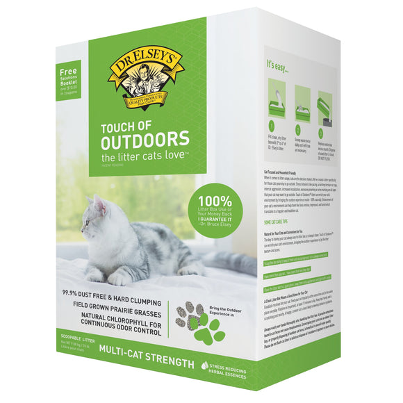 Dr. Elsey's Precious Cat Touch of Outdoors Clumping Clay Cat Litter, 20lb Bag