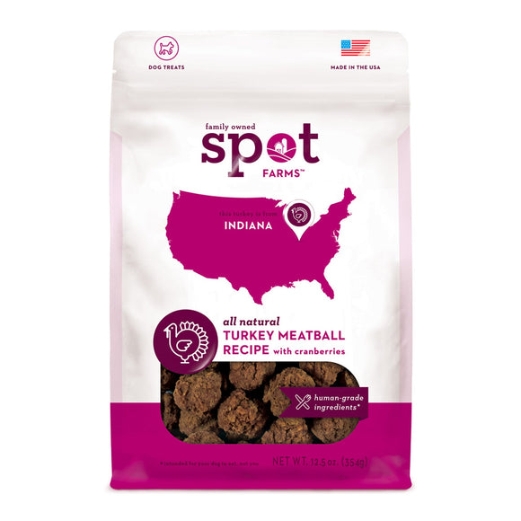 Spot Farms Turkey Meatballs with Cranberries for Dog 12.5oz