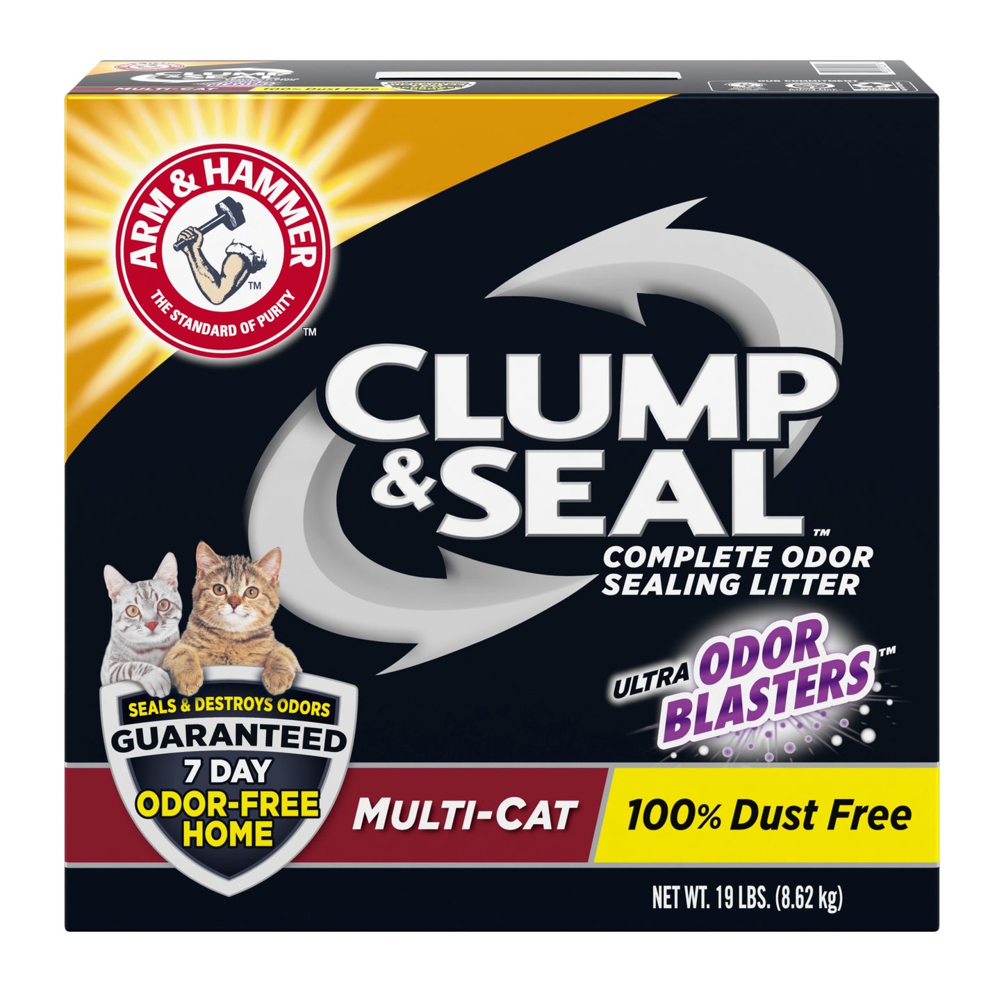 Arm & Hammer Clump & Seal Litter  MultiCat 19lb Box