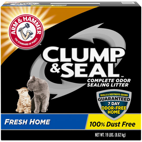 Arm & Hammer Clump & Seal Litter, Fresh Home Scent 19lb