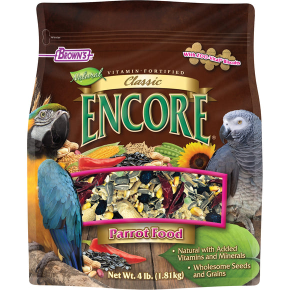 Brown's Encore Parrot Bird Food 4lb