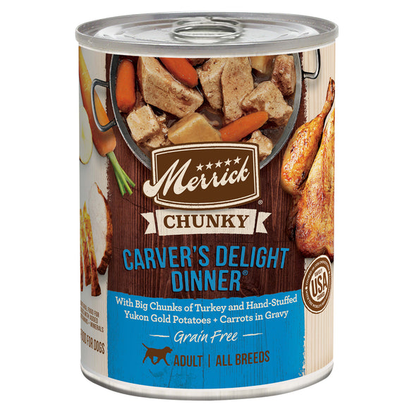 Merrick Chunky Carver's Delight Dinner Grain Free Recipe