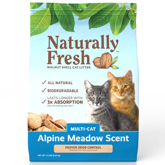Naturally Fresh Alpine Meadow Scent Multi Cat Quick Clumping Cat Litter 14lb