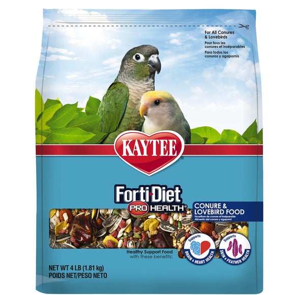 Kaytee Forti-Diet Pro Health Conure and Lovebird Food 4lb