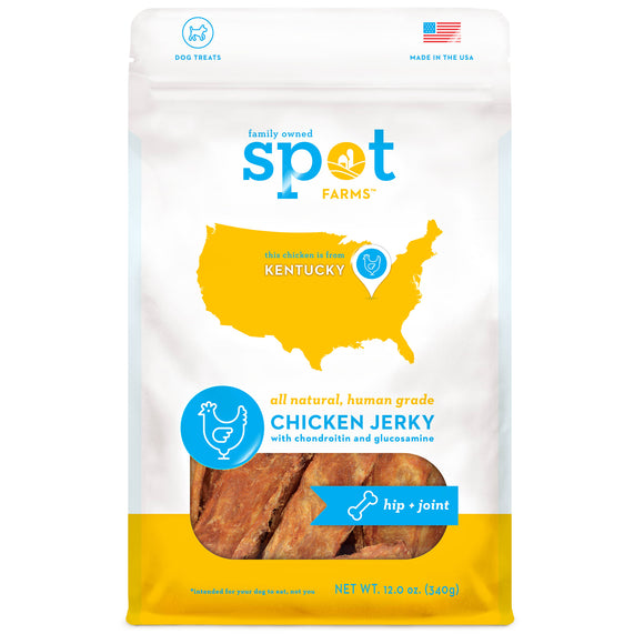 Spot Farms Hip and Joint Chicken Jerky Dry Dog Treats 12.5oz