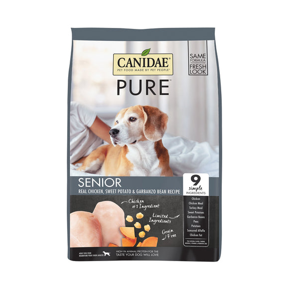 Canidae Pure Meadow Grain-Free Limited Ingredient Chicken Senior Dry Dog Food, 12 lb