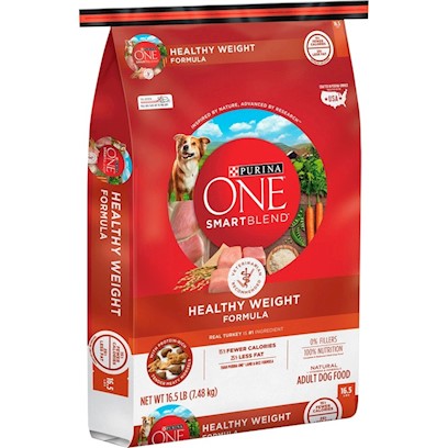 Purina ONE Natural  Weight Control Dry Dog Food  +Plus Healthy Weight Formula  16.5 lb. Bag