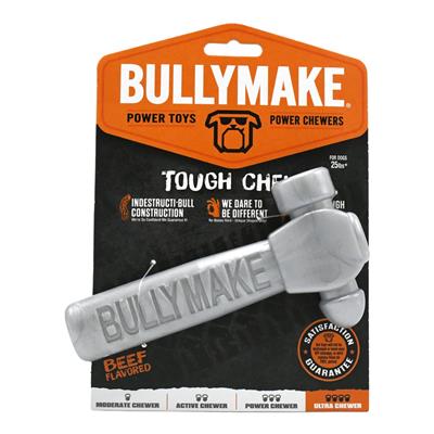 BullyMake Toss n' Treat Flavored Dog Chew Toy Hammer, Beef