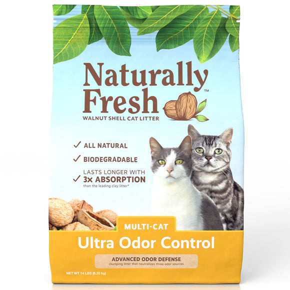 Naturally Fresh Ultra Odor Control Multi Cat Quick Clumping Cat Litter 14lb