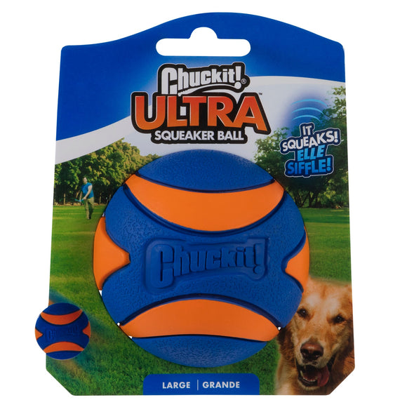 Chuckit! Ultra Squeaker High Bounce Dog Toy Ball  Large