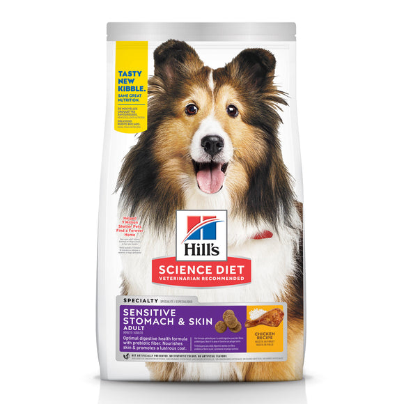 Hill's Science Diet Dog Adult Sensitive Stomach and Skin Dog Food, 4 lb