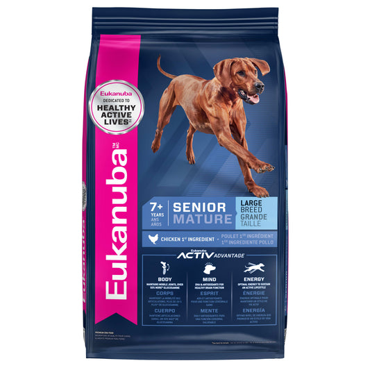 Eukanuba Large Breed Senior Maintenance Chicken Dry Dog Food, 30 lb