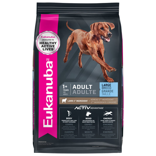 Eukanuba Large Breed Adult Lamb & Rice Dry Dog Food, 30 lb