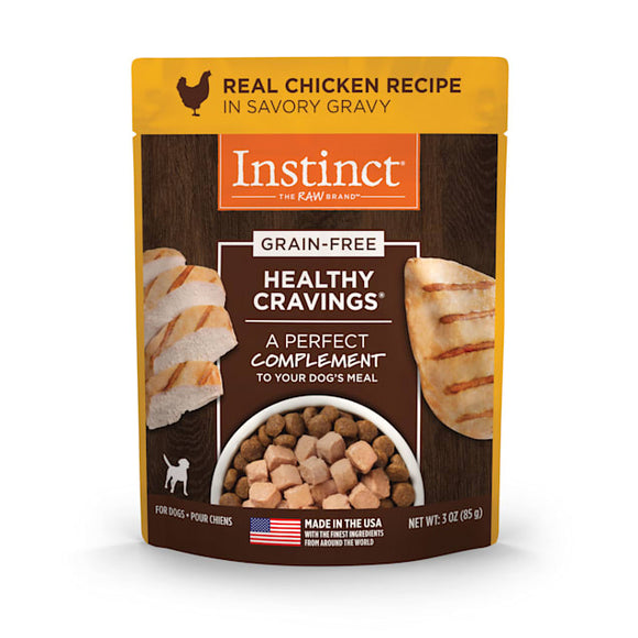 Instinct Healthy Cravings Grain Free Recipe Natural Wet Dog Food Toppers 3 oz