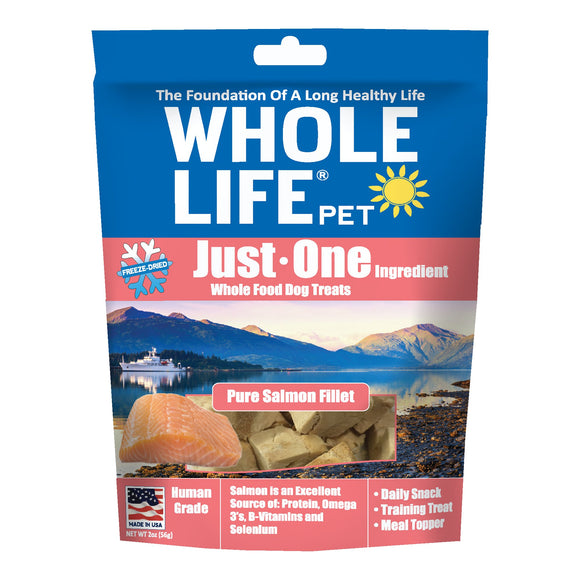 Whole Life Pet Just One Ingredient Salmon Freeze Dried Dog Treats 2oz