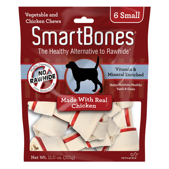 SmartBones Chicken Bones for Dogs  Small 6 Pk