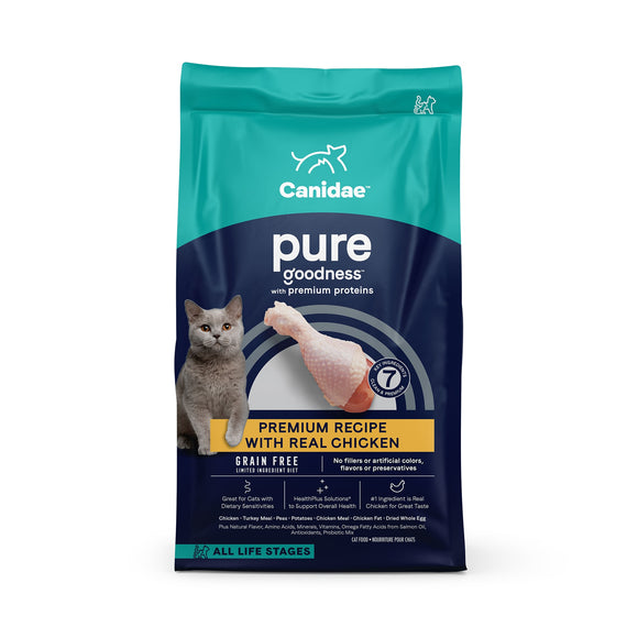 Canidae PURE Grain Free Limited Ingredient Chicken Dry Cat Food, 10 lbs.