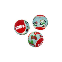 Kong Holiday SqueakAir Balls 6-pk Md
