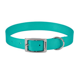 Coastal® Single-Ply Dog Collar, Teal, Medium - 1" x 18"