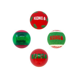 Kong Holiday Occasions Balls 4-pk Md