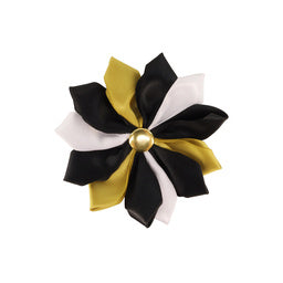 Coastal Accent Metallic Dog Collar Embellishment, Gold Flower, One Size
