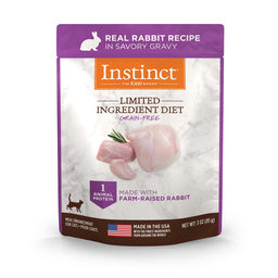 Limited Ingredient Diet Rabbit Wet Cat Food Topper, 3 oz. Pouch