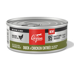 ORIJEN Duck + Chicken Entrée in Bone Broth, 5.5oz
