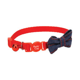 Coastal Safe Cat® Embellished Fashion Collar, Red, 3/8" x 8"-12"