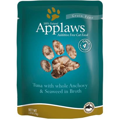 Applaws Cat Food Pouch Grain Free 2.47oz Tuna And Anchovy