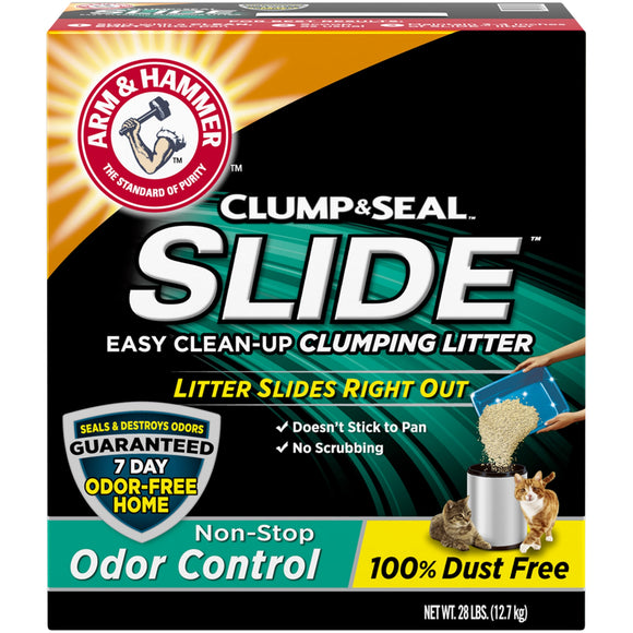 Arm & Hammer SLIDE Easy Clean-Up Litter, Non-Stop Odor Control 28lb
