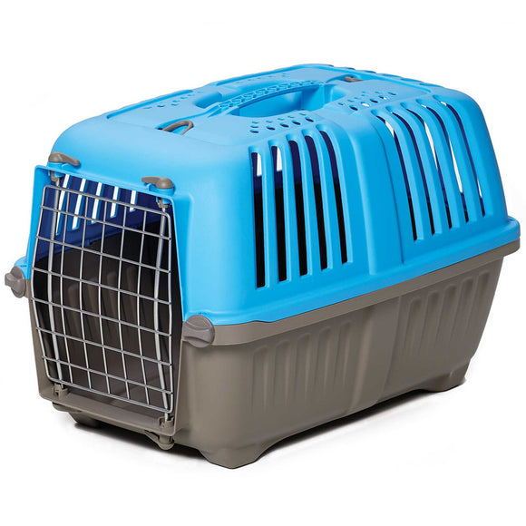 MidWest Homes For Pets Spree Hard-Sided Pet Carrier  19-Inch Ideal for  Toy  Breeds  Blue