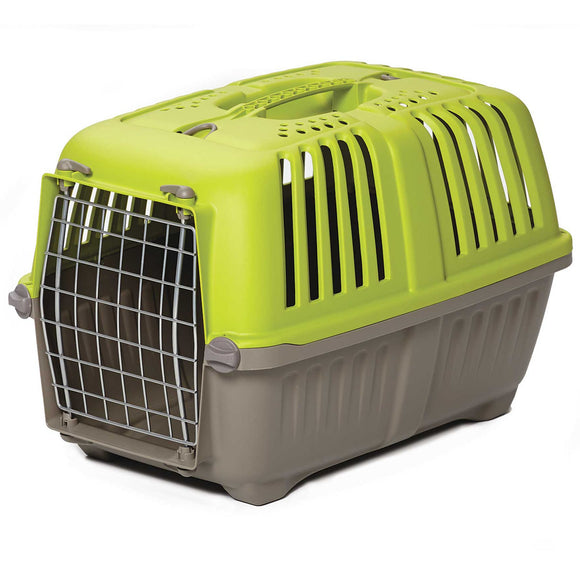 MidWest Homes For Pets Spree Hard-Sided Pet Carrier  19-Inch Ideal for  Toy  Breeds  Green