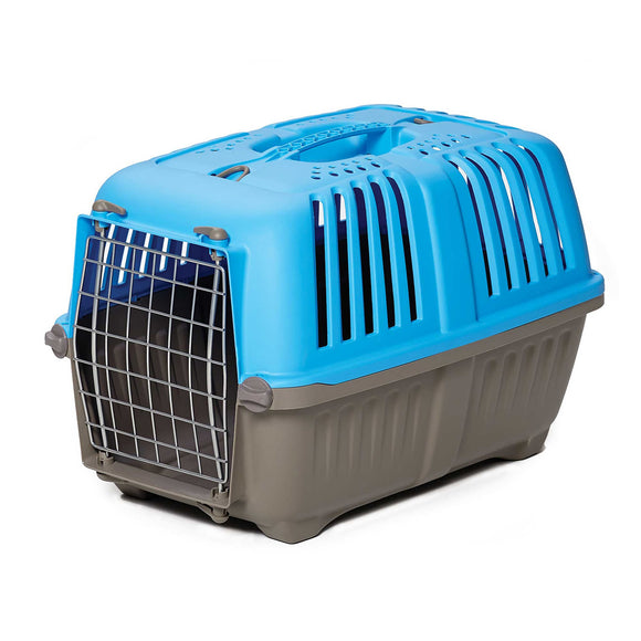 MidWest Homes For Pets Spree Hard-Sided Carrier  22-Inch Ideal for XS Breeds  Blue