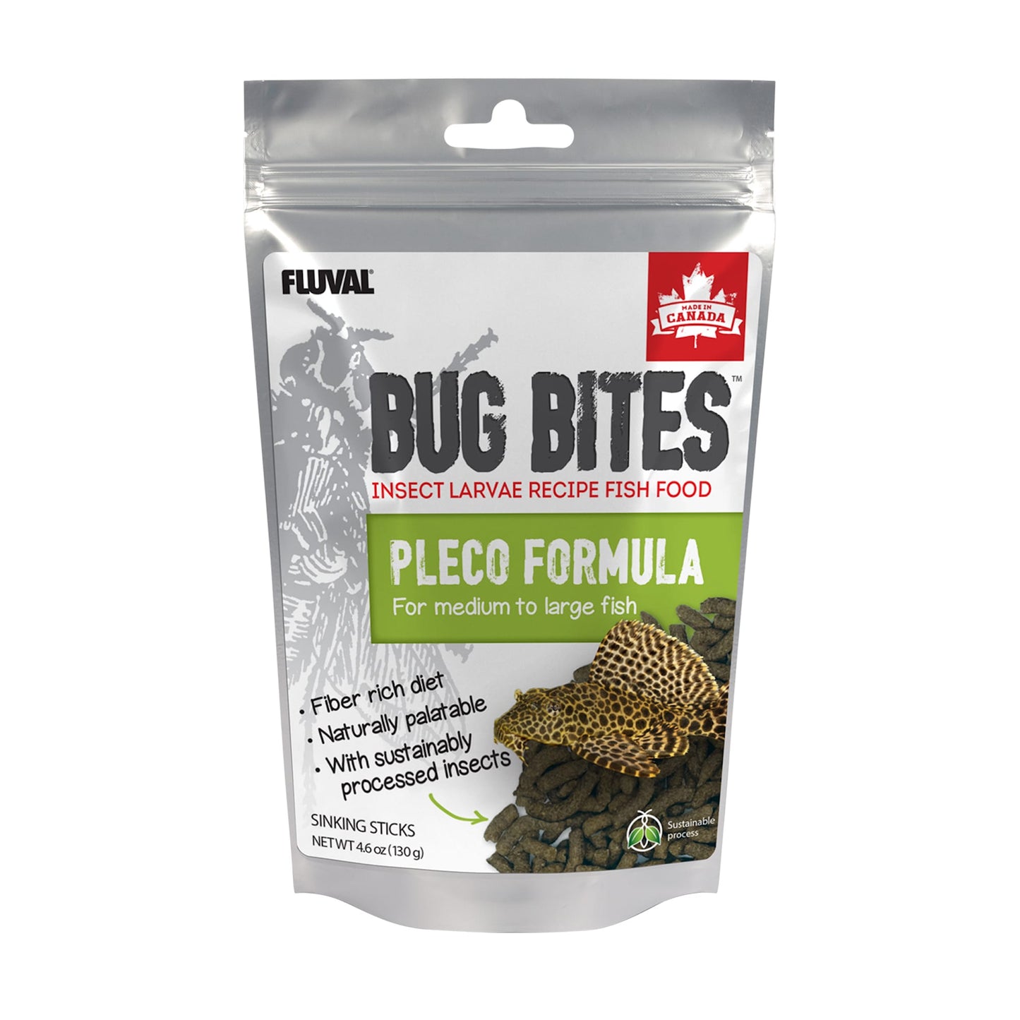 Fluval Bug Bites BottFeedr Sticks Pleco4.59oz