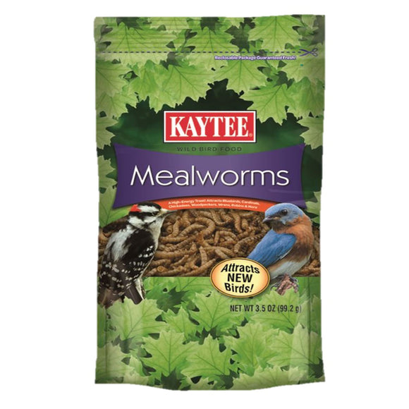 Kaytee Products 100505651 3.5 oz. Mealworm Re Sealable Pouch