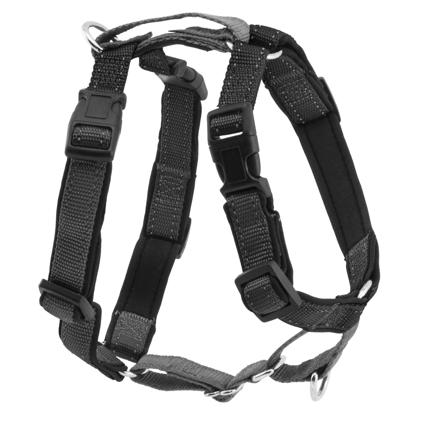 PetSafe 3 in 1 Harness  No-Pull Dog Harness and Car Restraint  Large  Black