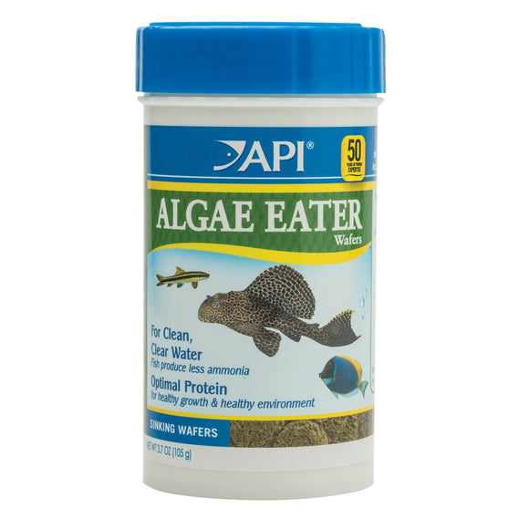 API Algae Eater Wafers  Fish Food  3.7 oz
