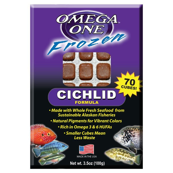 Omega One Frozen Cichlid Formula Cube Pack 3.5oz