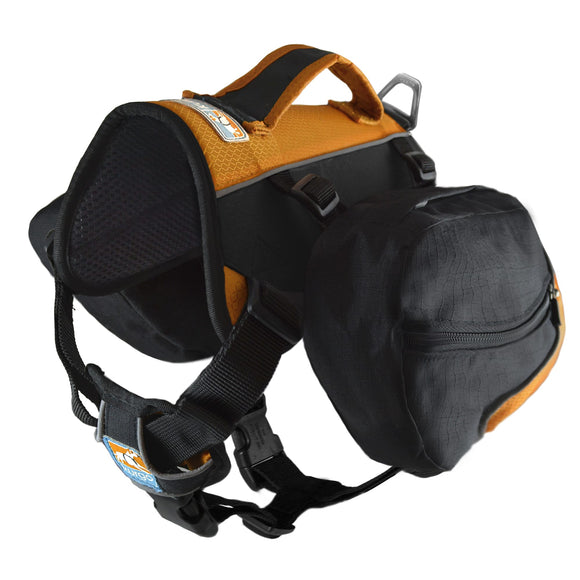 Kurgo Big Baxter Dog Backpack, Black & Orange