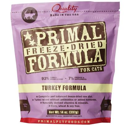 Primal Freeze Dried Turkey Cat Food, 14 oz