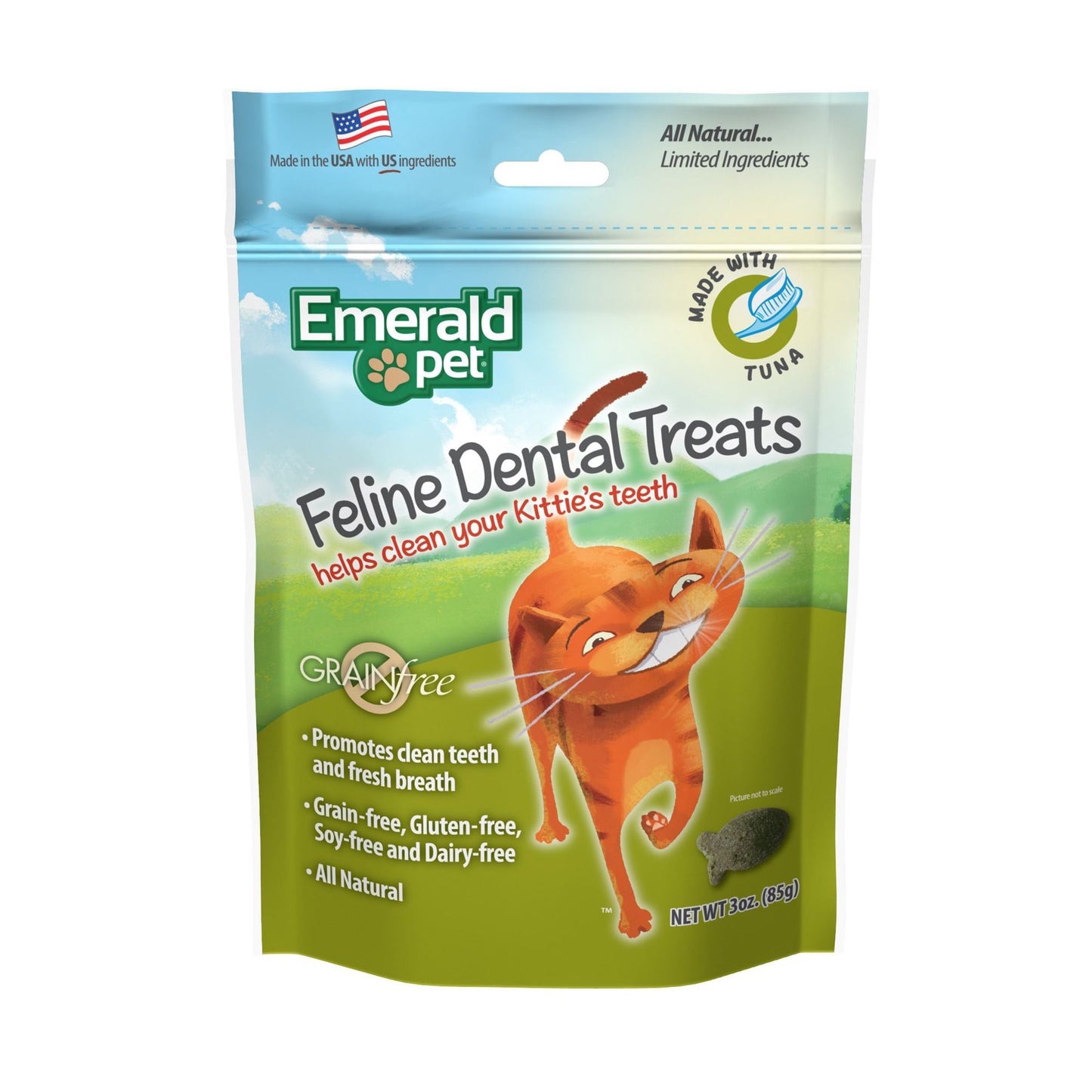 Emerald Pet Feline Dental Treats Tuna Flavor 3oz