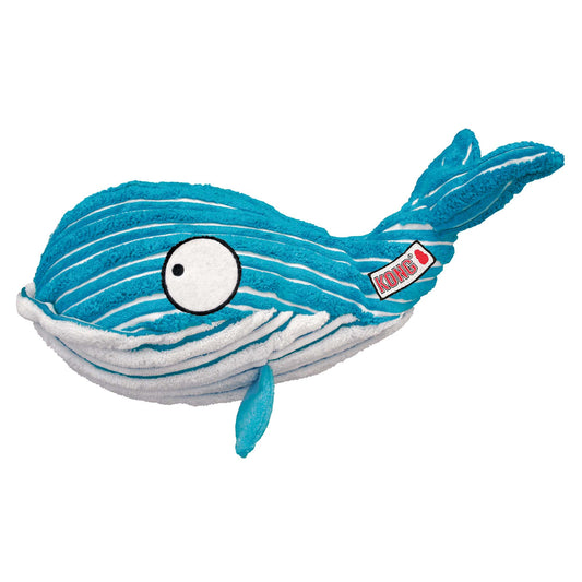 KONG Cuteseas Whale Dog Squeaky Toy, Multicolor, Large
