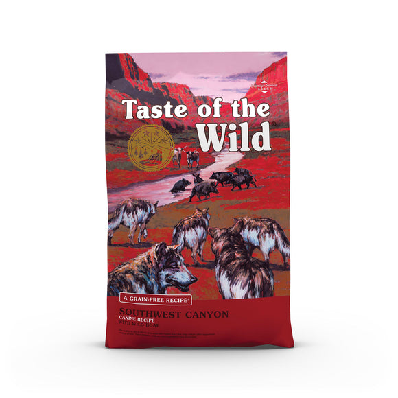Taste of the Wild Grain-Free Wild Boar Southwest Canyon Dry Dog Food, 5 lb