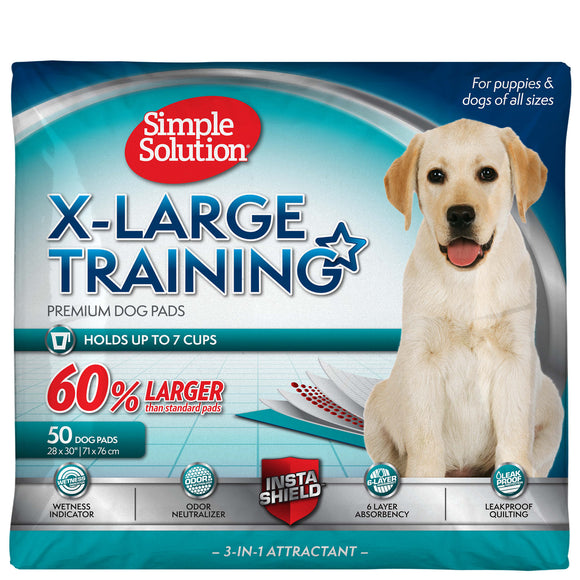 Simple Solution Training Puppy Pads  Extra Large  28x30In 50ct