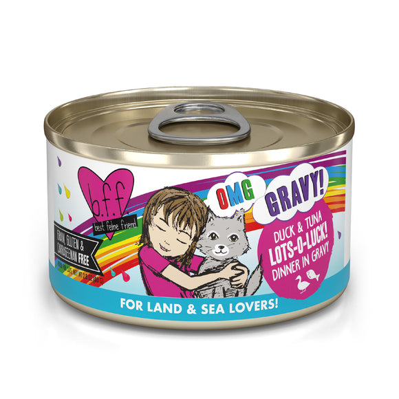 Weruva B.F.F. Oh My Gravy 2.8oz Canned Cat food Lots-O-Luck! Duck & Tuna